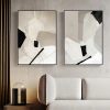 Wall Art 40cmx60cm Modern Abstract 2 Sets Black Frame Canvas - Image 2