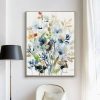 Wall Art 40cmx60cm Colourful Floras Watercolour style 2 Sets Gold Frame Canvas - Image 4