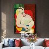 Wall Art 60cmx90cm The dream by Pablo Picasso Gold Frame Canvas - Image 3