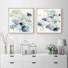 Wall Art 70cmx70cm Gingko Leaves By Carol Robinson 2 Sets Gold Frame Canvas - Image 2