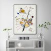 Wall Art 60cmx90cm Delicate Tension By Wassily Kandinsky Black Frame Canvas - Image 4