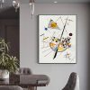 Wall Art 60cmx90cm Delicate Tension By Wassily Kandinsky Black Frame Canvas - Image 3