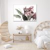 Wall Art 60cmx90cm Eucalyptus in Bloom White Frame Canvas - Image 2