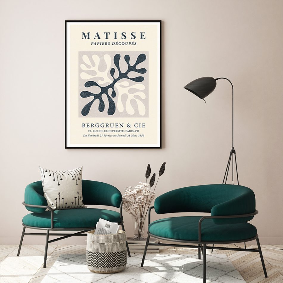 Wall Art 50cmx70cm Henri Matisse Black Frame Canvas - Image 3