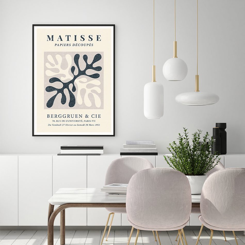 Wall Art 50cmx70cm Henri Matisse Black Frame Canvas - Image 2