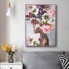 Wall Art 70cmx100cm Foolish in Love II Gold Frame Canvas - Image 2