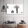 Wall Art 70cmx100cm European Palm Tree White Frame Canvas - Image 4