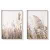 Wall Art 40cmx60cm Pampas Grass 2 Sets Wood Frame Canvas - Image 3