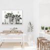 Wall Art 50cmx70cm Palm Tree White Frame Canvas - Image 2