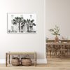 Wall Art 50cmx70cm Palm Tree White Frame Canvas - Image 3