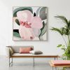 Wall Art 50cmx50cm Floral Hand Painting Style Wood Frame Canvas - Image 2