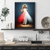 Wall Art 60cmx90cm Jesus Divine Mercy I Trust In You Black Frame Canvas - Image 4