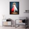Wall Art 60cmx90cm Jesus Divine Mercy I Trust In You Black Frame Canvas - Image 2