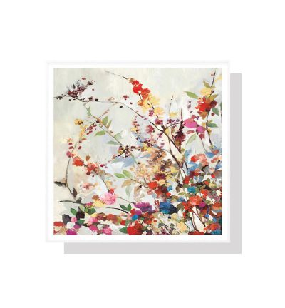 Wall Art 60cmx60cm Coming Spring Square Size White Frame Canvas