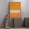 Wall Art 60cmx90cm Yellow By Mark Rothko Black Frame Canvas - Image 4