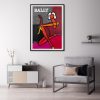 Wall Art 60cmx90cm Fashion Woman Black Frame Canvas - Image 4