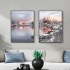 Wall Art 40cmx60cm Nordic Norway 2 Sets Black Frame Canvas - Image 2