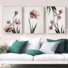 Wall Art 50cmx70cm Tulip Flower 3 Sets Gold Frame Canvas - Image 3
