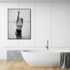 Wall Art 50cmx70cm Feminist Print Black Frame Canvas - Image 3