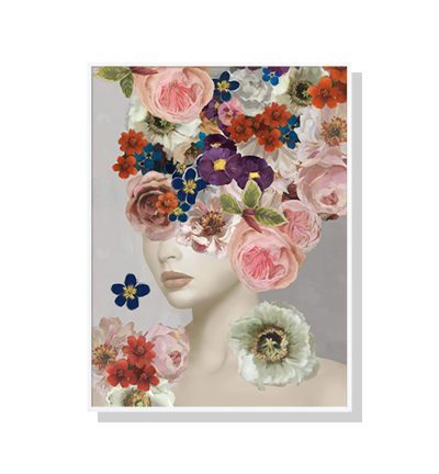 Wall Art 50cmx70cm Foolish in Love I White Frame Canvas