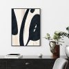 Wall Art 60cmx90cm Black Ink Black Frame Canvas - Image 4