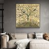 Wall Art 70cmx70cm Tree Of Life Black Frame Canvas - Image 3