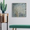 Wall Art 50cmx50cm Forest In The Twilight Trees Gold Frame Canvas - Image 4