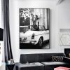 Wall Art 50cmx70cm High Heels in Classic Car Black Frame Canvas - Image 2