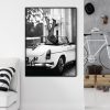 Wall Art 50cmx70cm High Heels in Classic Car Black Frame Canvas - Image 4