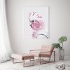 Wall Art 50cmx70cm Pink Galah White Frame Canvas - Image 4