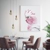 Wall Art 60cmx90cm Pink Galah White Frame Canvas - Image 3