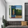 Wall Art 80cmx80cm Cape Cod Morning By Edward Hopper Black Frame Canvas - Image 2