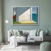 Wall Art 50cmx70cm Room By The Sea By Edward Hopper White Frame Canvas - Image 4