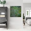 Wall Art 60cmx60cm Italian garden by Gustav Klimt Black Frame Canvas - Image 3