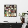 Wall Art 70cmx70cm Book Black Frame Canvas - Image 2