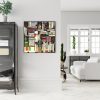 Wall Art 70cmx70cm Book Black Frame Canvas - Image 3