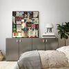 Wall Art 70cmx70cm Book Black Frame Canvas - Image 4