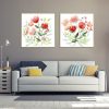 Wall Art 60cmx60cm Florals 2 Sets Gold Frame Canvas - Image 3