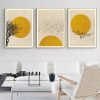 Wall Art 60cmx90cm Flock Of Birds Sun Silhouette 3 Sets Gold Frame Canvas - Image 4