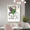 Wall Art 50cmx70cm Vogue Lady Gold Frame Canvas - Image 2
