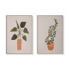 Wall Art 60cmx90cm Boho Botanical Art 2 Sets Gold Frame Canvas