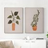 Wall Art 60cmx90cm Boho Botanical Art 2 Sets Gold Frame Canvas - Image 3