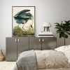 Wall Art 80cmx120cm Great Blue Heron By John James Audubon Black Frame Canvas - Image 4