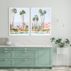 Wall Art 50cmx70cm Saguaro Hotel 2 Sets White Frame Canvas - Image 2