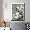 Wall Art 50cmx70cm Floral Lily II Black Frame Canvas - Image 2
