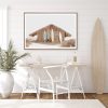 Wall Art 60cmx90cm Surf Cabin Wood Frame Canvas - Image 2