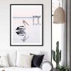 Wall Art 70cmx100cm Pelican Black Frame Canvas - Image 2