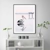 Wall Art 70cmx100cm Pelican Black Frame Canvas - Image 4