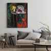 Wall Art 70cmx100cm Reading Girl by Pablo Picasso Black Frame Canvas - Image 3