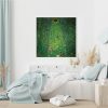 Wall Art 70cmx70cm Sunflower by Gustav Klimt White Frame Canvas - Image 2